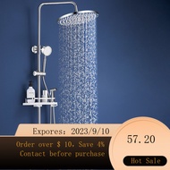 NEW Stainless Steel Shower Head Set Constant Temperature Shower Head Pressurized Bath Home Bathroom Bathroom Faucet Su