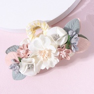Large color faux flower plate hair clip, glamorous, elegant hair accessories for women