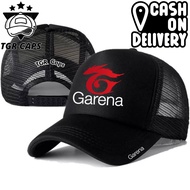 Tgr Caps GARENA Trucker Hat - GARENA Logo Distro Hat - GARENA Premium Hat - Adult Men's Hat - Origin