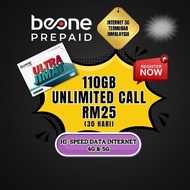 SIM CARD BEONE PREPAID HIGH SPEED 4G & 5G (UNLIMITED CALL)