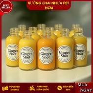 Combo Ginger Shot Glass Bottle 30ml Screw Cap for Juice, Detox, Ginger Shot, Cosmetics