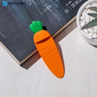 DIGIFOUNDER 1PC Cute Silicone Carrot Bookmark Cartoon Creative Book Mark for Office School Supplies,
