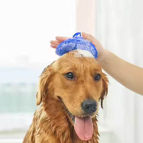 Soft Rubber Dog Brush Comb Cat Bath Brush Rubber Glove Hair Fur Grooming Massage Brush For Dog Cats 