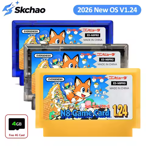 Updated V1.24 System FC N8PRO Game Card Support 177 Mapper for 8 Bit Retro Family Computer Console