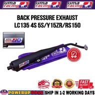 Y15 Y15ZR LC135 LC4S V1 V2 V3 V4 V5 V6 V7 V8 LC5S UMA RACING BACK PRESSURE EXHAUST EKZOS PIPE