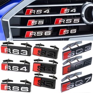 3D For Audi Honeycomb Grille Grill Emblem RS3 RS4 RS5 RS6 RS7 RS8 S3 S4 S5 S6 S7 S8 SQ3 RSQ3 SQ5 RSQ