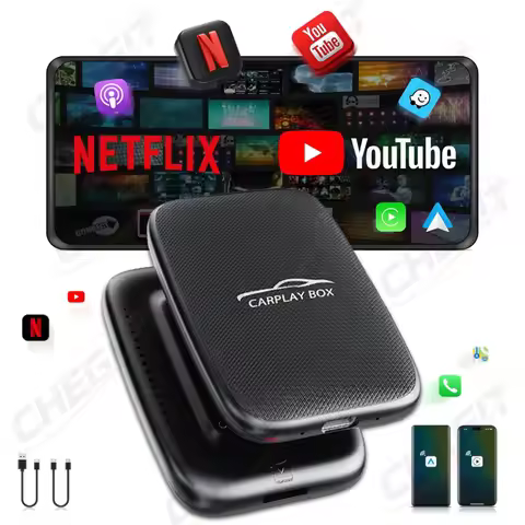 NEW CarPlay AI Box Wireless Carplay Android Auto Android 14 Adapter 4-Core Car Intelligence Systems 
