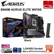 GIGABYTE B860M AORUS ELITE WIFI6E BLACK (INTEL LGA1851 SOCKET)Micro-ATX Form Factor DDR5