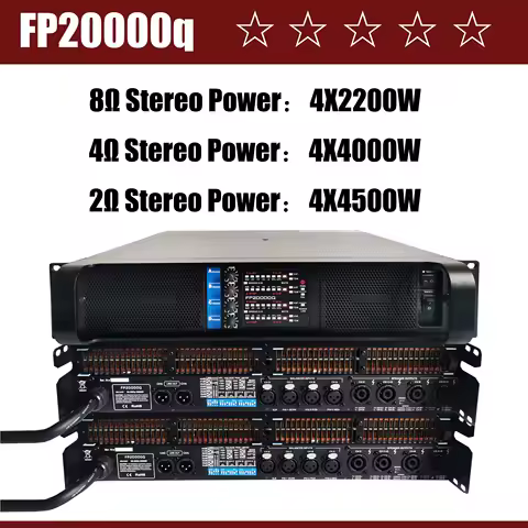 LCZ AUDIO FP20000Q Professional Power Amplifier 4X2200W Class D FP 20000Q Wwitch Amplifiers Speaker 