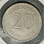 ( Syiling ) 20 Sen 1976  Malaysia Parliament House
