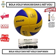 PAKET BOLA VOLI MIKASA 2200 NET VOLLI MIKASA GOLD  bola mikasa size 5 bola volley