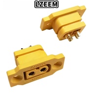 LZEEM 5pcs XT60E Connector, AMASS Plastic XT60E Male Plug,  Yellow Mountable FPV Racing Fixed Board 