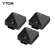 YTOM Wireless go 2 Wireless Lavalier Microphone System for Smartphone Laptop DSLR Tablet Camcorder Recorder PK Comica Rode Mic
