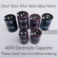 450V 220uF 330uF 470uF 680uF 1000uF Aluminum Electrolytic Capacitor