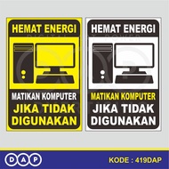 419 - COMPUTER STICKERS IF NOT USED - 20 X 30 CM - VYNIL - BEST