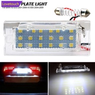 LOVETOUCH 2Pcs License Plate Light Error Free License Plate Lights Canbus Full LED Number White For 