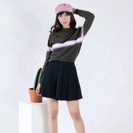 BC - Sweater Turtleneck Rajut Pelangi / Rainbow