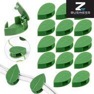 ZS 10Pcs Plant Climbing Wall Fixture Clips/Green Leaf Shape Vines Invisible Wall Fixture Holder/ Vin