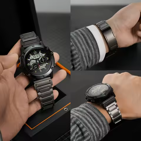 Stainless Steel Strap for Garmin Fenix 8 51mm 7 Pro 7X 6X Plus 5X Pro Quick Fit Metal Band for Garmi