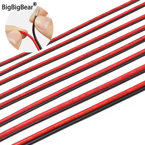 2-50m Power Cord UL2468 2Pin Wire 30 28 26 24 22 20 18 16AWG For LED Car Audio 12V JST Connector Spe