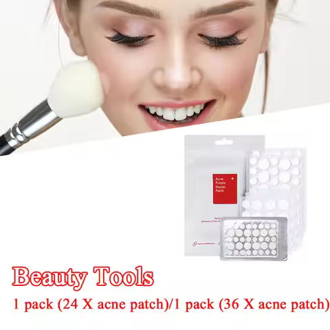 24pcs/36pcs Round Hydrogel Invisible Acne Sticker Gentle Non-irritating Pimple Patch Pus-absorbing R