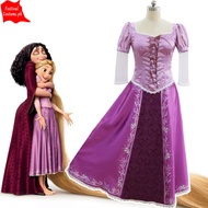 COD Disney Tangled Rapunzel Cosplay Costume for Adults Storybook Movie Character Halloween Princess 