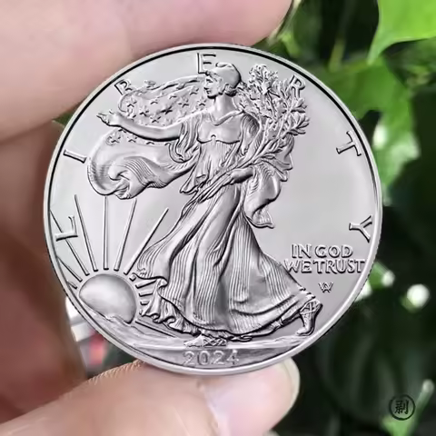 American Statue of Liberty Eagle Coin Silver Plated Commemorative Coin Collection Liberty Collection