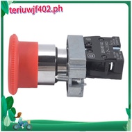 22mm NC Red Mushroom Emergency Stop Push Button Switch 600V 10A ZB2-BE102C XB2-BS542X1