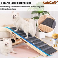 Foldable Portable Pet Step Ladder Handheld Pet Step Stool Wooden Ladder Pet GLAK