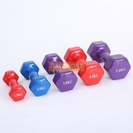 6 KG Rubber Covered Dumbbells - Gym, Home Sports, Gym
