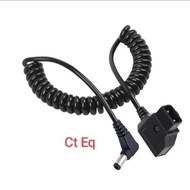 Lanz- D Tap To Dc Cable Spiral Dc 5.5*2.5Mm Adapter Cable For V-Mount