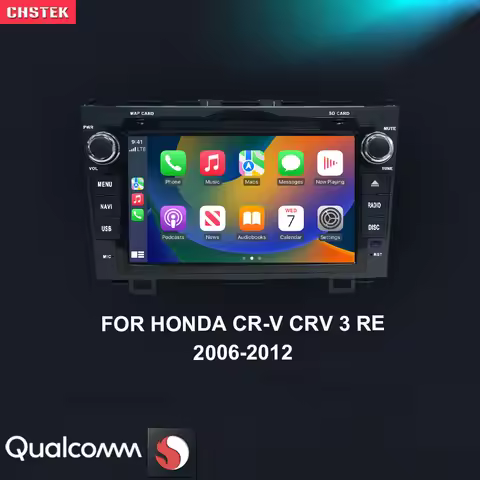 CHSTEK Car Radio Android 13 Carplay For Honda CR-V CRV 3 RE 2006-2012 Multimedia Autoradio Navigatio