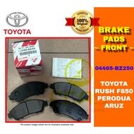100% ORIGINAL BRAKE PAD (FRONT) TOYOTA RUSH F850  PERODUA ARUZ ( 04465-BZ250 )