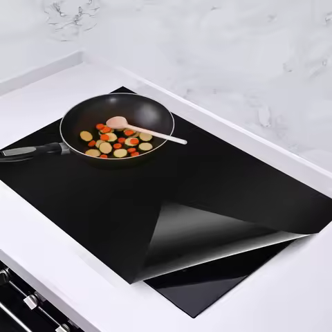 Induction Hob Protector Mat Silicone Cooker Mat Induction Cooktop Scratch Pad Nonstick Heat Resistan