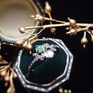 有福•有財|茅台白•冰陽綠葫蘆|緬甸A貨翡翠s925純銀戒指