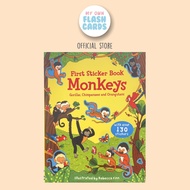Monkeys - First Sticker Book Import Education Book Anak Import Activity Book Children Kids Monkey Book Sticker