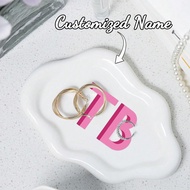5pcs/1pc Customizable Ring Tray, Wedding Decorations, Flower Tray, Personalized Customization, Multi