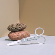 美國【MaxiMini】陶瓷輔食剪刀 (清水模灰) | 嬰兒寶寶食物剪刀