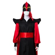 Return The Aladdin Of Jafar Cosplay Robe Cloak Cape Hat Outfit Wizard Costume