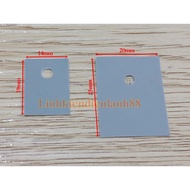 (20C) New TO-220 14x19mm and TO-3p 20x25mm insulated gasket lining.