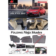 Toyota Corolla Altis 2017 - 2020 Magnetic Ninja Shades Sunshade (5pcs) Ninja Sun Shade