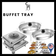 HEBAT👍5 Set Buffet Tray Buffet Kenduri Buffet Pan Food Tray Bekas Lauk Kenduri 5 in 1 Buffet Tray