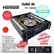 Power Amplifier Hardwell TD 16000 Original Power Hardwell Class TD