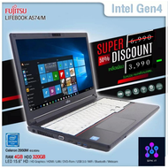 USED Notebook FUJIT LIFE BOOK A574/M /RAM 4 GB. / HHD 320 GB. / HDMI / USB 3.0 / DVD / ROM (โน๊ตบุ๊ค