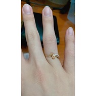 6K gold cast ring, 300/