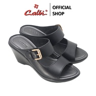 CALBI DQ 2418 Wedge Sandals 7cm Leather Casual Work Shoes Caroline