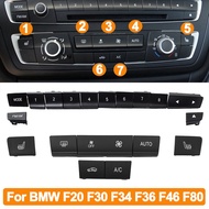 Car Dashboard Air Conditioner AC Control Button CD Player Key Cap Repair Kit For BMW 1 2 3 4 F Serie