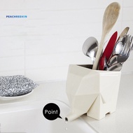 PEK-Cute Elephant Tableware Storage Holder Drainer Toothbrush Sundries Organizer Cup