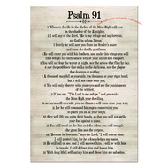 Psalm 91 Rustic Wall Decor Wooden Design Bible Verse Wall Décor Inspirational Wall Décor