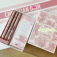 Dior Notepad and Pencil Set ชุดบันทึกบันทึกและดินสอ (ฉลากไทย) ห้างเซ็นทรัล